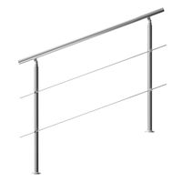 monzana® Treppengeländer Edelstahl 150cm 2 Streben