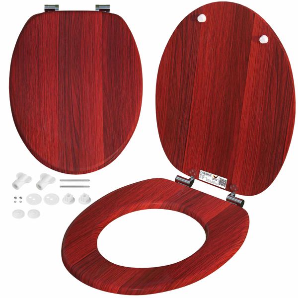Casaria Toilettensitz Holz mit Absenkautomatik
