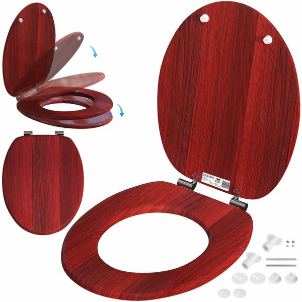 Casaria Toilettensitz Holz mit Absenkautomatik