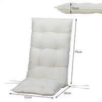 Detex Sitzkissen 6er-Set Cozy Vanamo Creme 129x53x10cm