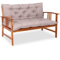 Detex® Bankauflage mit Rückenlehne Creme meliert 100x110x8cm