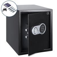 monzana Elektrischer Tresor Schwarz 35x40x40cm inkl. Licht