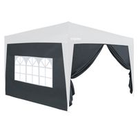 Casaria Seitenwände Faltpavillon 2er-Set Anthrazit 3x2m