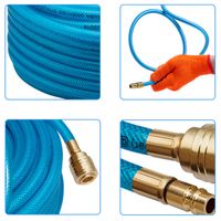 Deuba Druckluftschlauch 15m Schnellkupplung/Stecker
