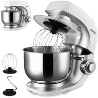 MONZANA® Küchenmaschine Noblesse Silber 1000W 4,5L