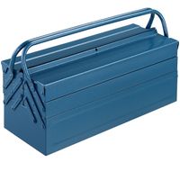 monzana® Stahl Werkzeugkoffer Blau 53x20x20cm