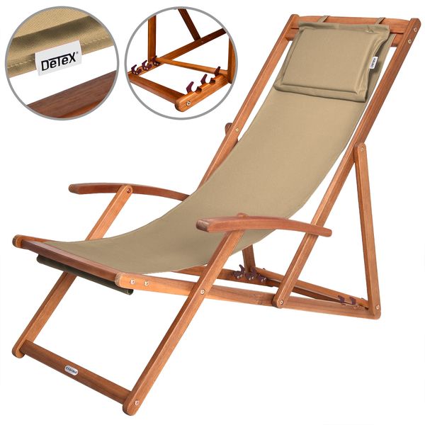 Casaria Sonnenliege Dune Akazienholz