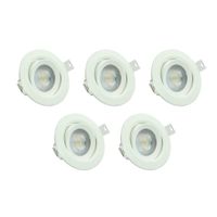 5er Pack LED CCT Downlight, schwenkbar