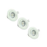 3er Pack LED CCT Downlight, schwenkbar