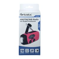 Tragbares AM/FM/WB Radio „Rock“ mit Notfallfunktionen AM/FM/WB* Radio rot