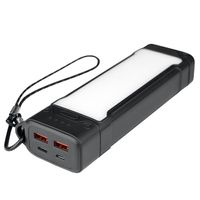 Stab - Powerbank mit Arbeitsleuchte 20.000mAh Schwarz