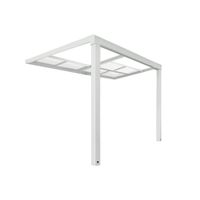 Terrassenüberdachung SOLIS DELUXE - 290 x 295 x 233 / 272 cm Weiß