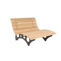 Wellenholzliege / Waldsofa TAIGA - Made in Germany