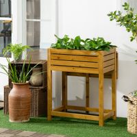 Hochbeet Blumenkasten Kräuterbeet mit klappbarer Tischplatte