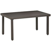 Couchtisch, Gartentisch mit Holzoptik, Kaffeetisch