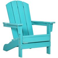 Adirondack-Stuhl Kinder, Gartenstuhl mit Lamellendesign, Outdoor, HDPE