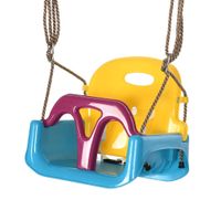 3-in-1 Babyschaukel, Kinderschaukel mit verstellbarem Seil, Blau