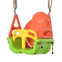 3-in-1 Babyschaukel, Kinderschaukel mit verstellbarem Seil, Grün