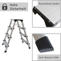 Alu Trittleiter mit 4 Stufen