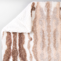 Luxus-Kuscheldecke "Mix Fake Rabbit-Teddy"