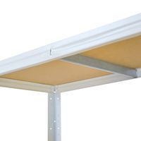 HOME 200x60x40cm Schwerlastregal in weiß mit 6 Böden