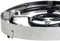 Paella World Edelstahl Hitze- und Windschutz für Ring-Gasbrenner mit Ø 30-50 cm