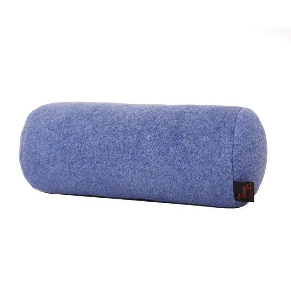 Original Dr. Berger Velours-Fleece Nackenrolle Blaumelange 40 x 16 cm