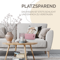 Original Dr. Berger Velours-Fleece Nackenrolle Rosa 40 x 16 cm