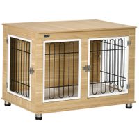 Hundekäfig, Hundehütte für Mittelegroße Hunde, Hundebox mit Kissen