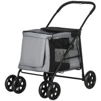 Hundewagen, Hundetrolley mit Kissen, faltbarer Hundebuggy, Katzenbuggy