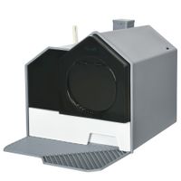 Katzentoilette Katzenklo mit Schaufel Filter für Katzen bis 8 kg Grau