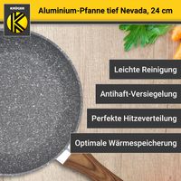 Aluminium Pfanne NEVADA tief, 24 cm