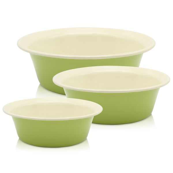Emailliertes Schüssel-Set JUIST 3 tlg. (20, 24, 28 cm)
