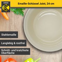 Emaillierte Schüssel JUIST, 24 cm