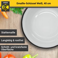 Emaillierte Schüssel weiß, 40 cm