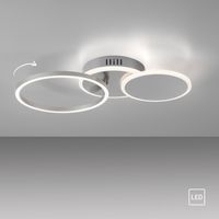 JUST LIGHT.  LED Deckenleuchte SEVENT,  rund, 1xLED-Board/25,5W/3000K, Innenleuchte, IP20