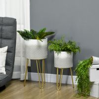 2er-Set Pflanzenständer, Pflanztöpfe, Blumentöpfe, Blumenständer