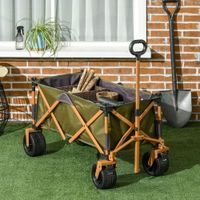 Bollerwagen Faltbarer Handwagen, Transportwagen mit Verstellbarem Griff