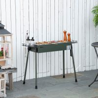 Holzkohlegrill Anti-Rutsches Campinggrill mit Grillrost, Grillrost-Clip
