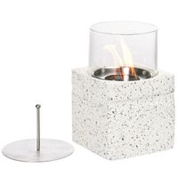 Tischfeuer, Windlichter Tischkamin, Tragbare Bio-Tisch-Feuerstelle, MgO