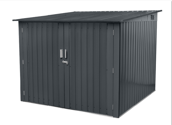 Fahrradgarage-/Fahrradhaus-/Fahrradbox Metall - ca. 204 x 206 x 163 cm