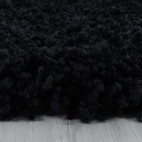 Teppich, SYDNEY 3000, BLACK, 160 x 160 cm