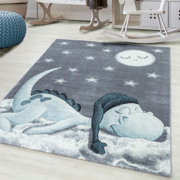 Teppich, BAMBI 0840, BLUE, 120 x 170 cm