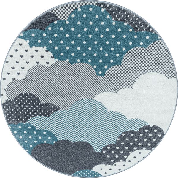 Teppich, BAMBI 0820, BLUE, 160 x 160 cm