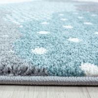 Teppich, BAMBI 0820, BLUE, 120 x 120 cm