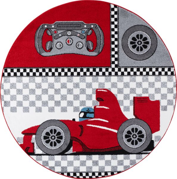 Teppich, KIDS 0460, RED, 120 x 120 cm