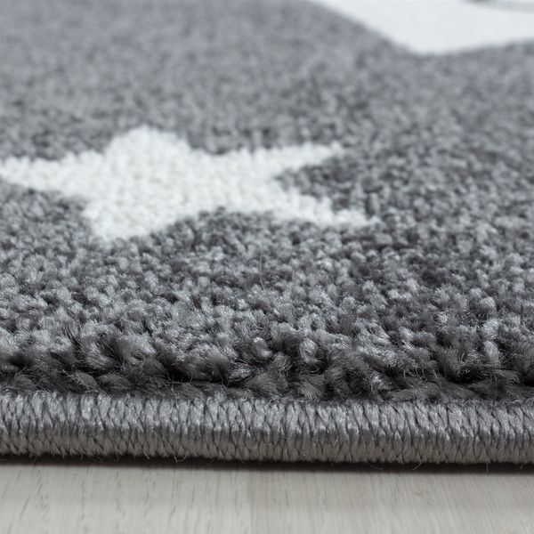 Teppich, KIDS 0610, GREY, 120 x 120 cm