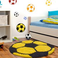 Teppich, FUN 6001, YELLOW, 120 x 120 cm
