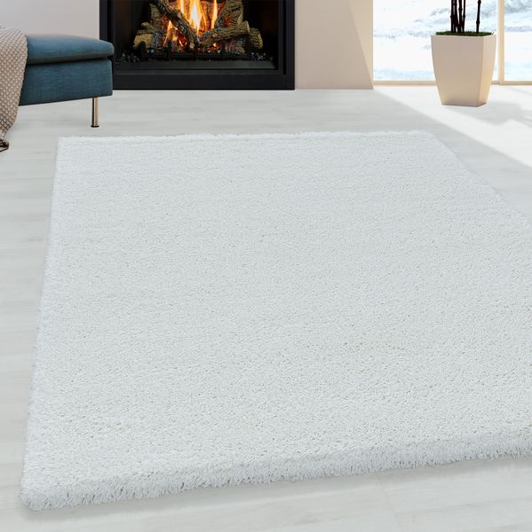 Teppich, FLUFFY 3500, WHITE, 80 x 150 cm