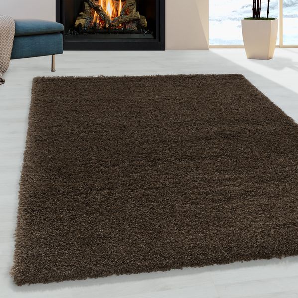 Teppich, FLUFFY 3500, BROWN, 60 x 110 cm